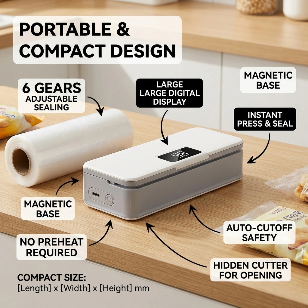 Sealora™ Bag Heat Sealing Machine Rechargable